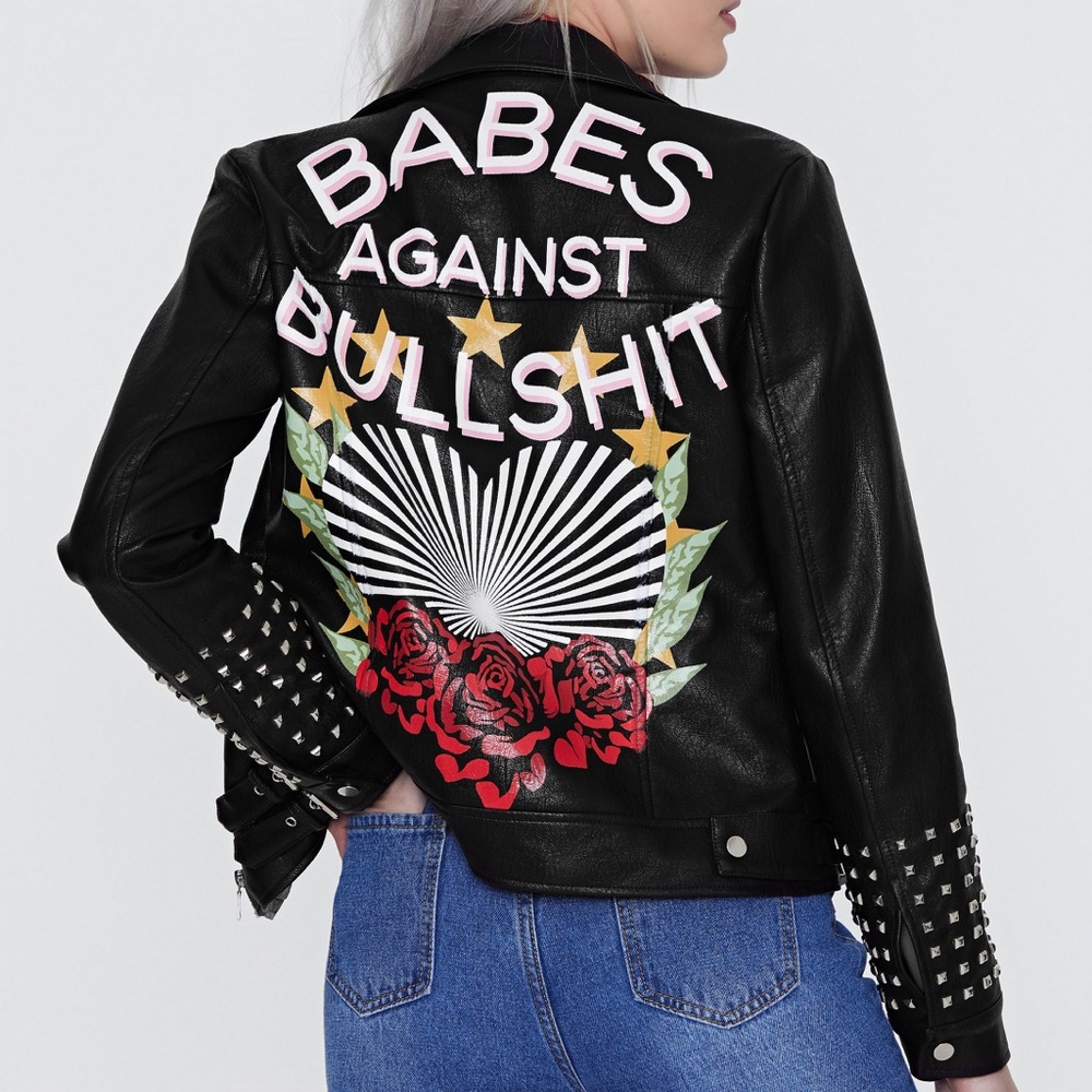 COPY - Nasty Gal X JaydeeBlanca faux leather moto…